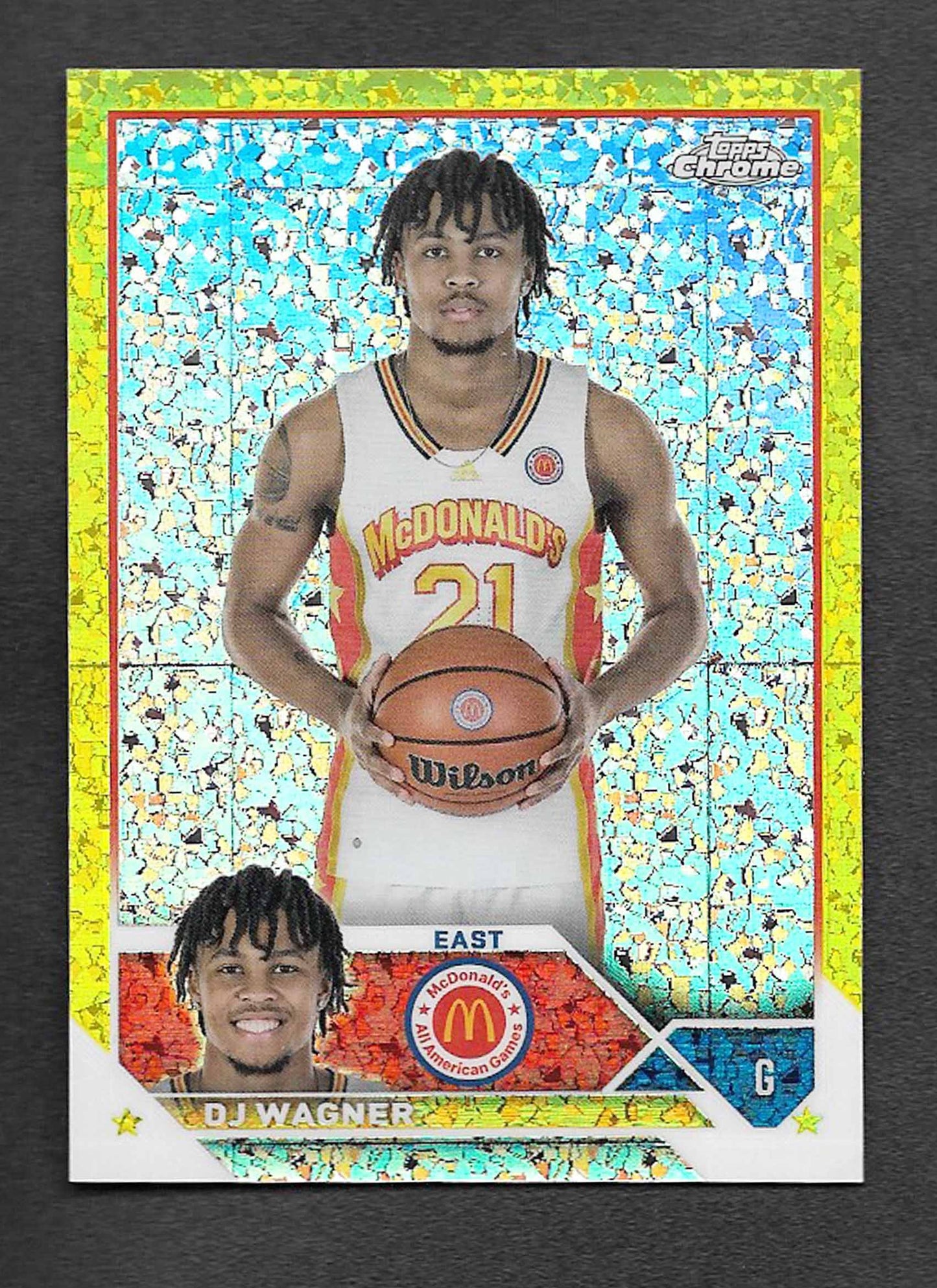 Wagner, DJ 2023 Topps Chrome yellow mini diamond 7/75 #59