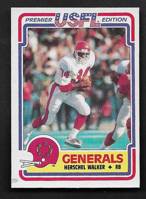 Walker, Herschel 1984 Topps USFL #74 ROOKIE COWBOYS EAGLES VIKINGS