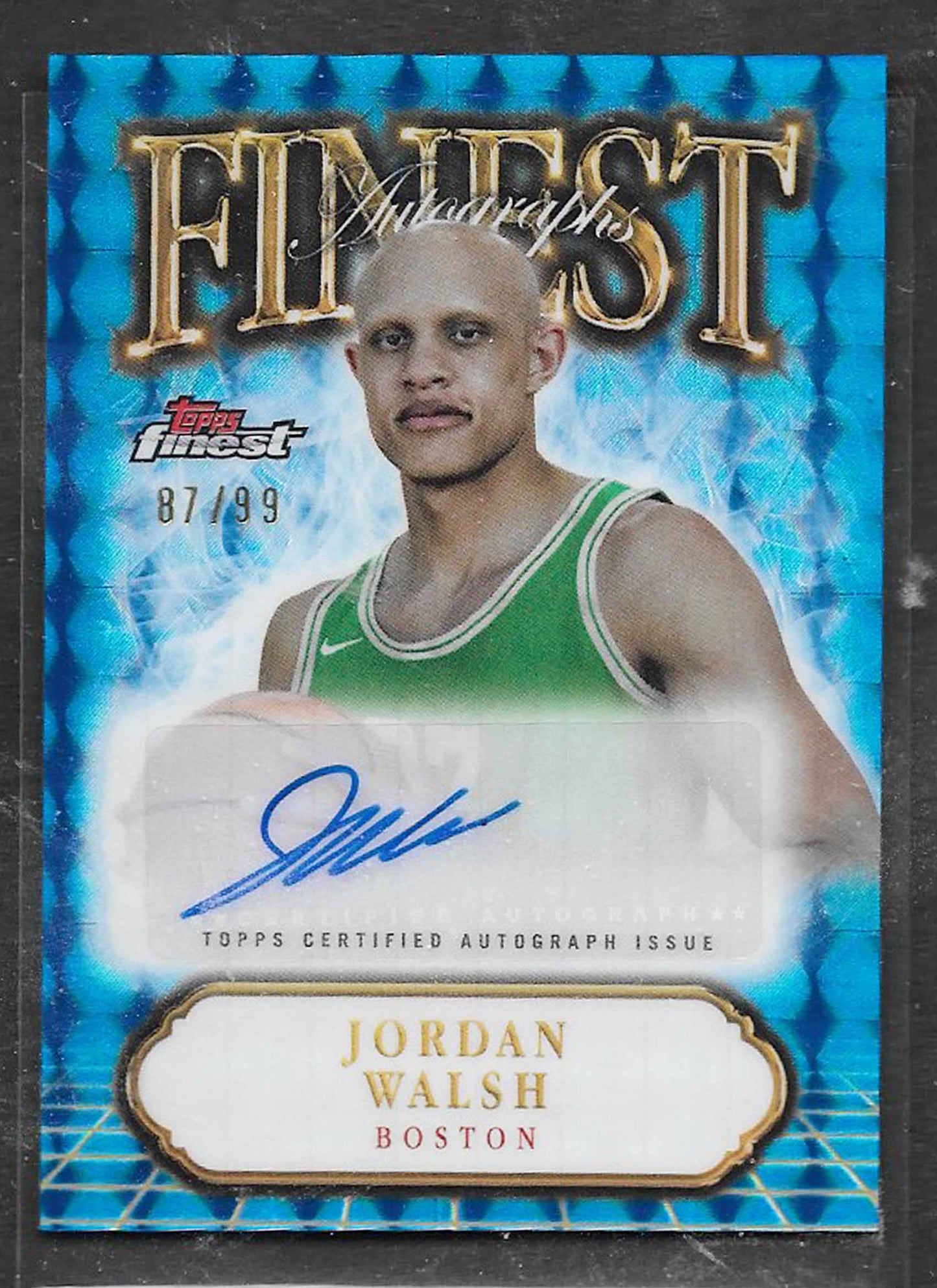 Walsh, Jordan 2024 Topps Finest autograph 87/99 #fa-jow CELTICS RAZORBACKS