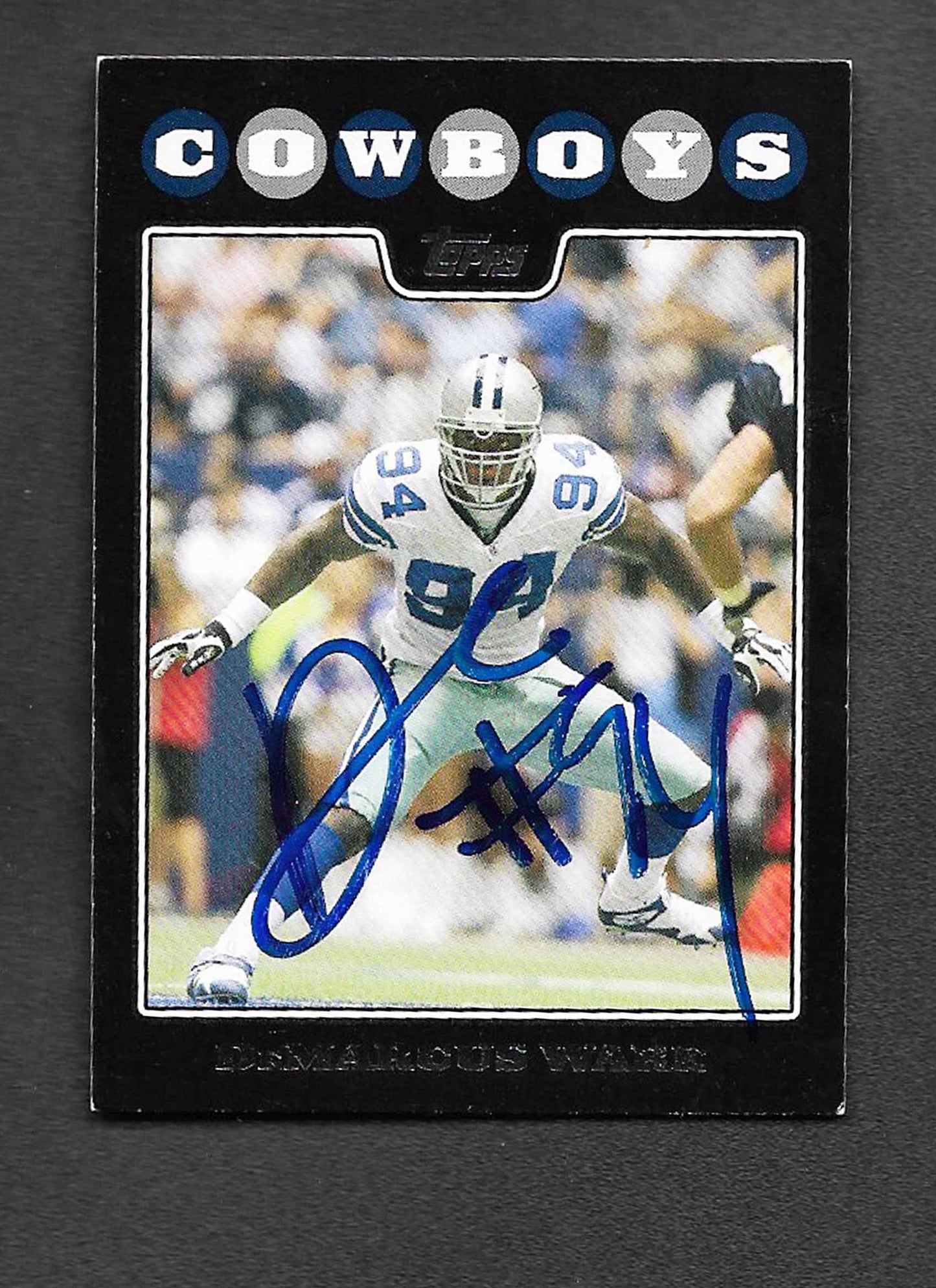 Ware, Demarcus 2008 Topps HOF autograph TTM #2