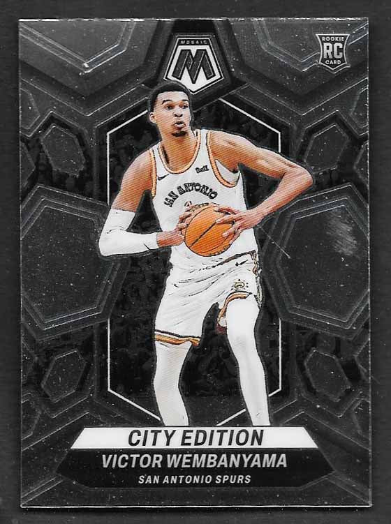 Wembanyame, Victor 2023 Panini Mosaic city edition #282 ROOKIE SPURS