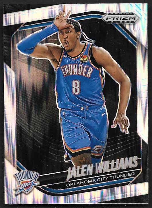Williams, Jalen 2024 Prizm black SKEWED 204/299 #15 THUNDER