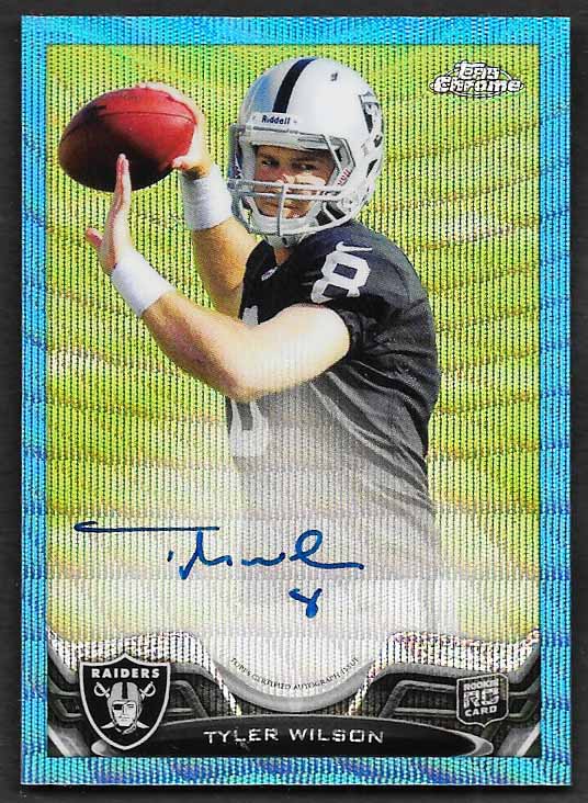 Wilson, Tyler 2013 Topps Chrome blue 20/50 #111 ROOKIE RAIDERS