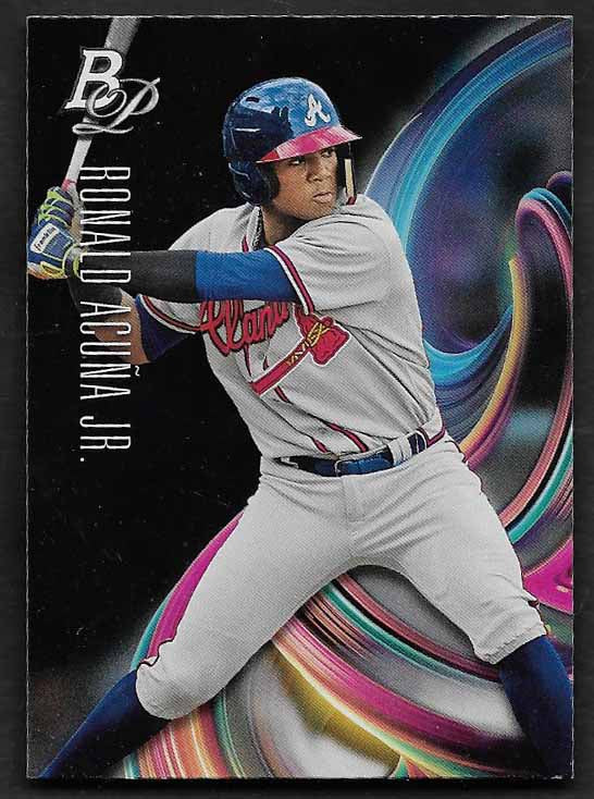 Acuna, Ronald 2018 Bowman platinum #top2  ROOKIE BRAVES