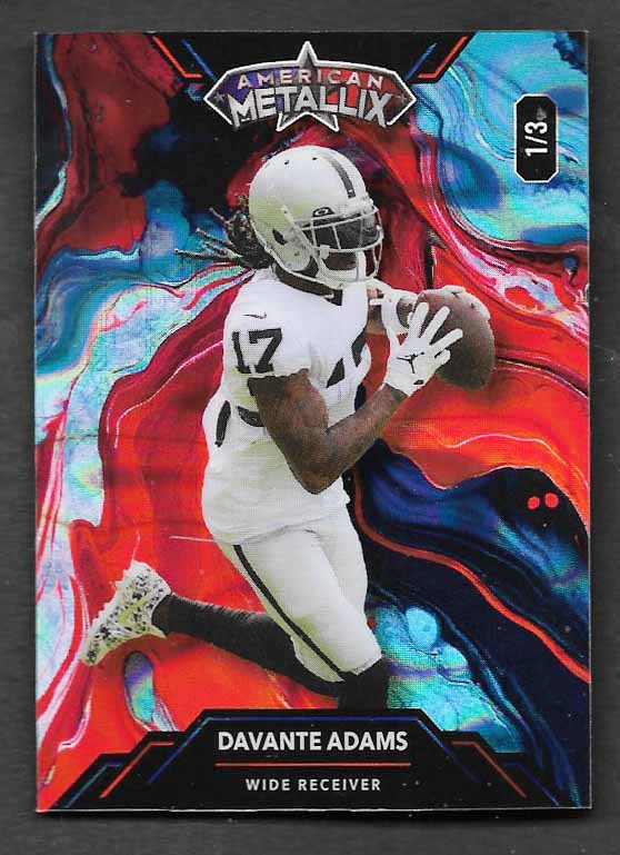 Adams, Davante 2023 Wild Card metallix 1/3  #wmp-da  RAMS RAIDERS PACKERS