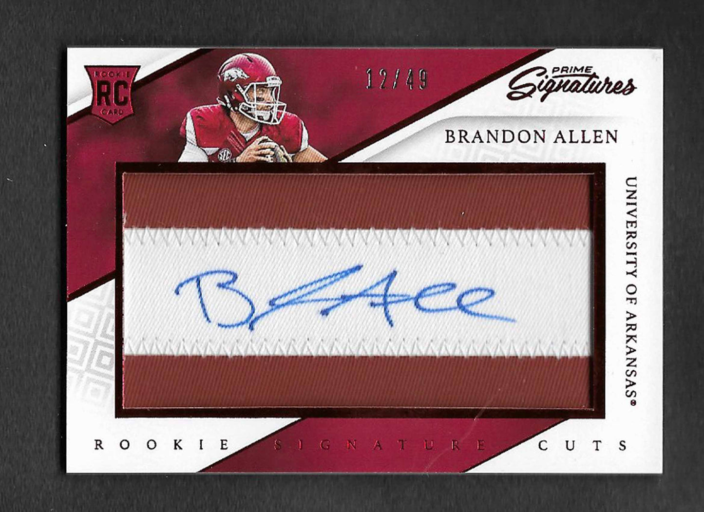 Allen, Brandon 2016 Panini Prime Signatures 12/49 #290