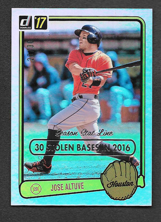 Altuve, Jose 2017 Donruss Stat Line 20/30 #rv13