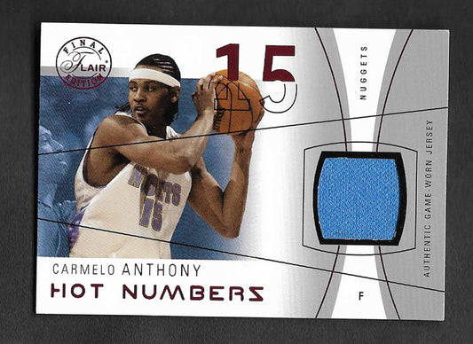 Anthony, Carmelo 2003 Flair Hot numbers jersey 39/175 #hnca