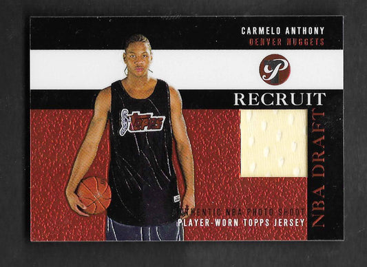 Anthony, Carmelo 2003 Topps pristine recruit jersey #prca