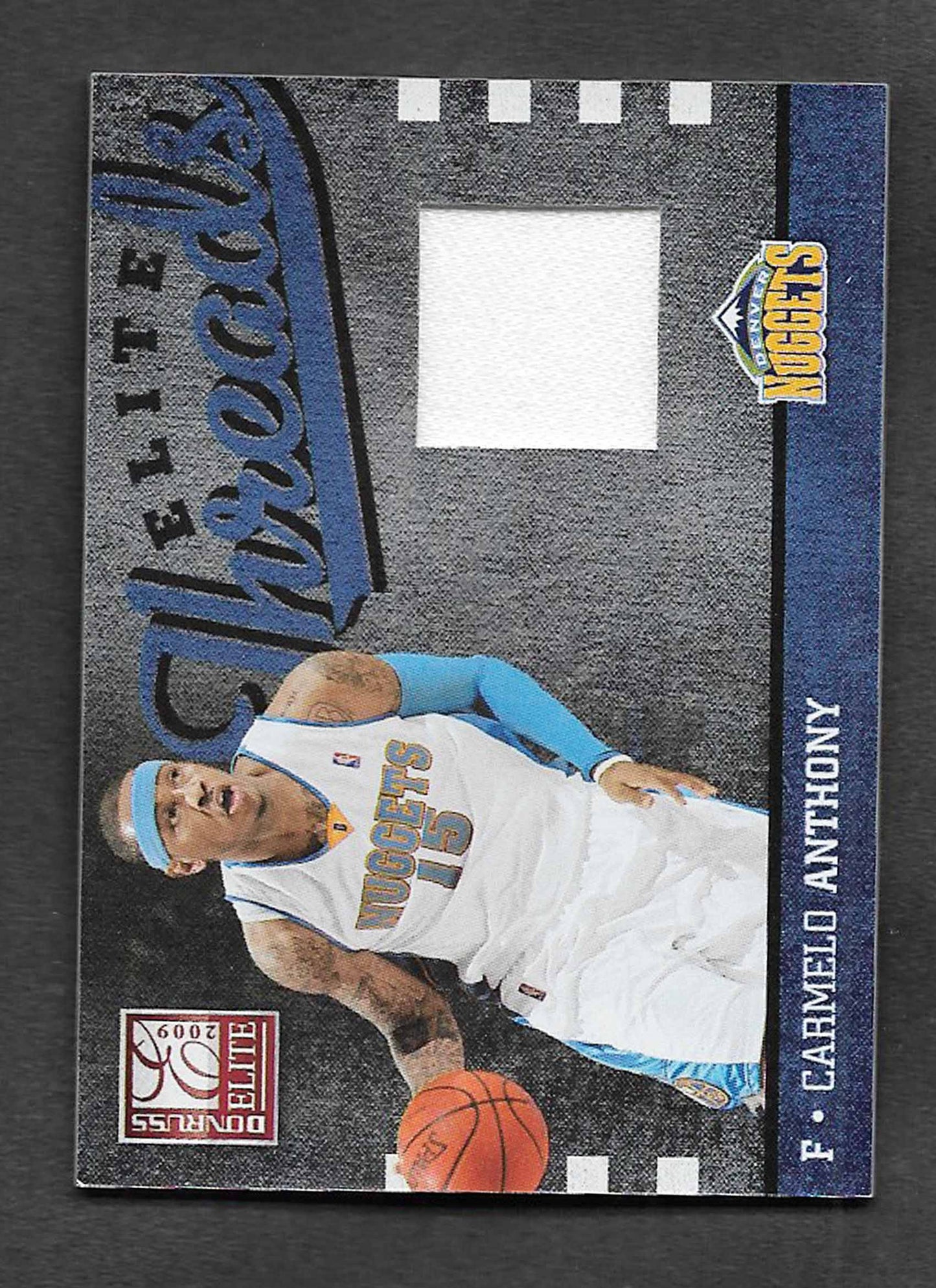 Anthony, Carmelo 2009 Donruss elite threads jersey 40/99 #13