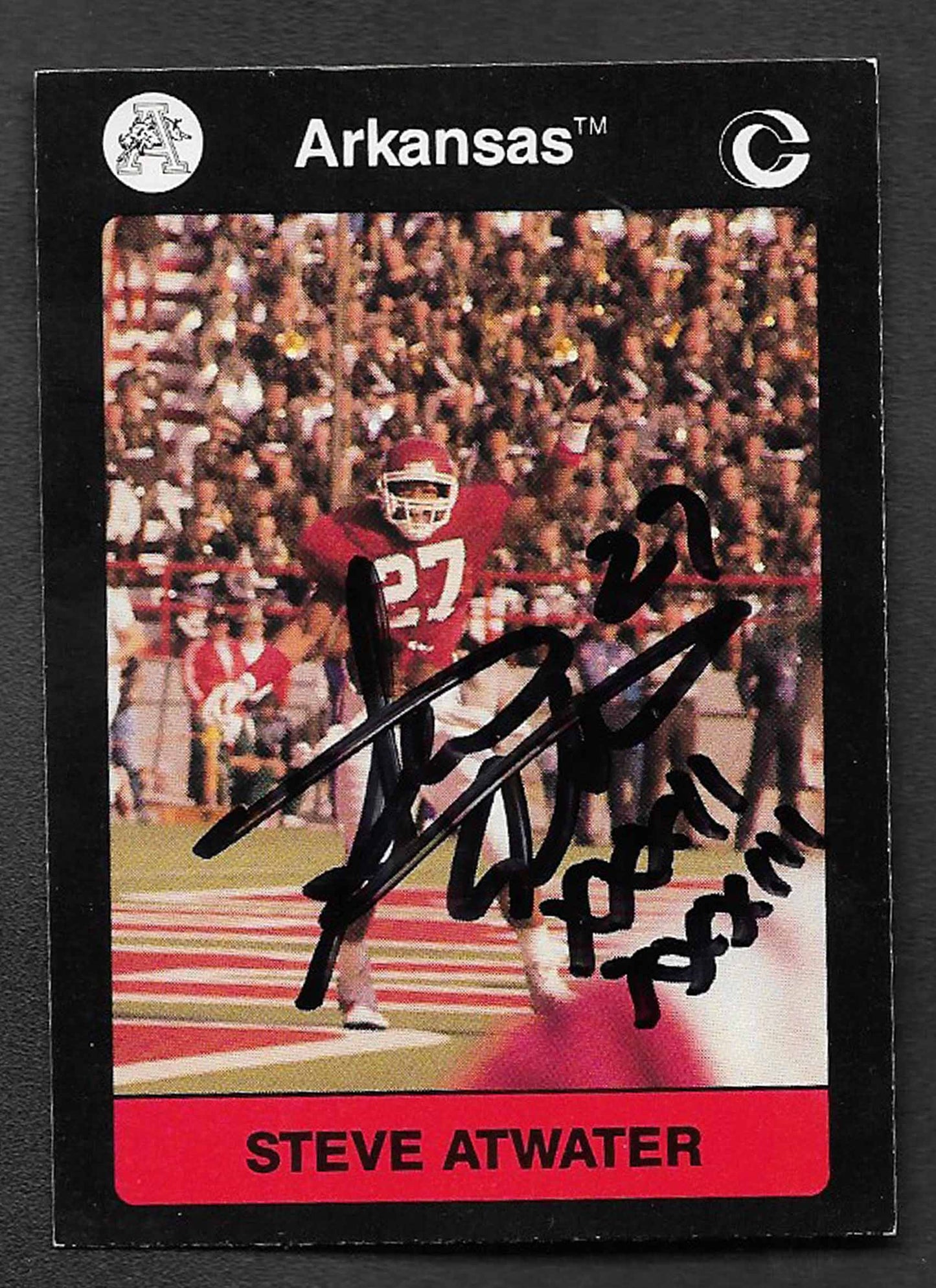 Atwater, Steve 1991 Collegiate HOF autograph TTM #27