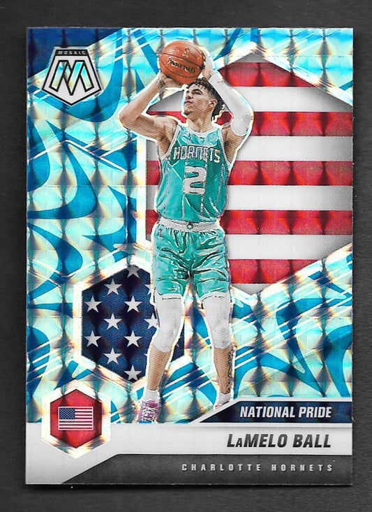 Ball, Lamelo 2020 Panini Mosaic blue reactive #257