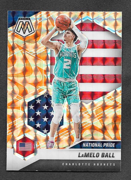 Ball, Lamelo 2020 Panini Mosaic orange reactive #257