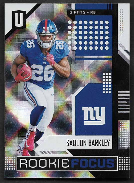 Barkley, Saquon 2018 Unparalleled rookie focus rfsb  ROOKIE GIANTS EAGLES