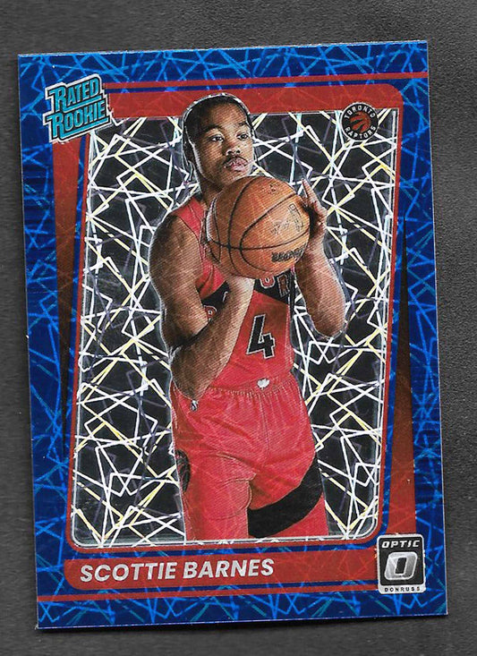 Barnes, Scottie 2021 Donruss Optic blue velocity #186