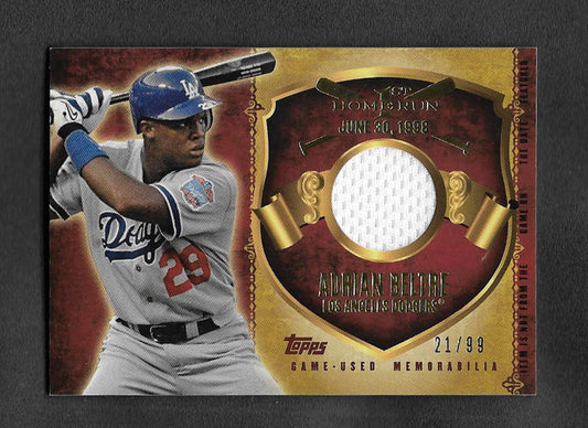 Beltre, Adrian 2015 Topps  1st Home Run Memorabilia 21/99 #fhrr-ab