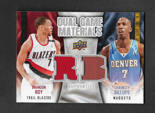 Billups, Chauncey 2009 UD dual game materials roy #dgbr