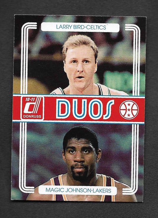Bird, Larry 2010 Donruss duos magic #2
