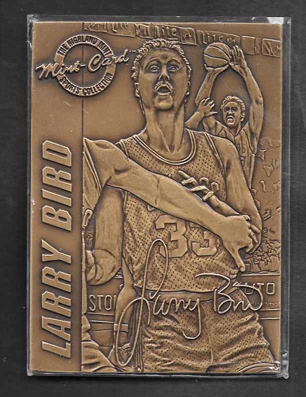 Bird, Larry 1995 Highland Mint Bronze #1  CELTICS