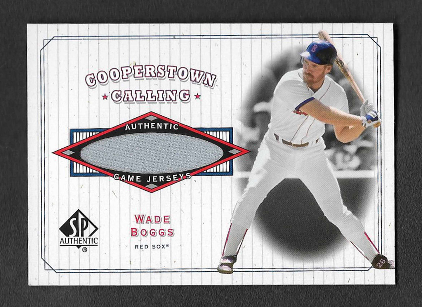 Boggs, Wade 2001 SP HOF Cooperstown Calling Jersey #ccwb