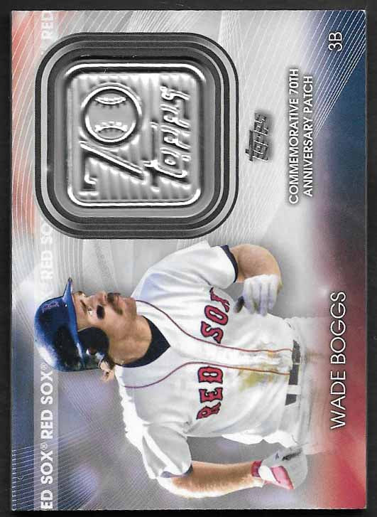 Boggs, Wade 2021 Topps 70th anniversary patch #t70pwb  YANKEES RED SOX