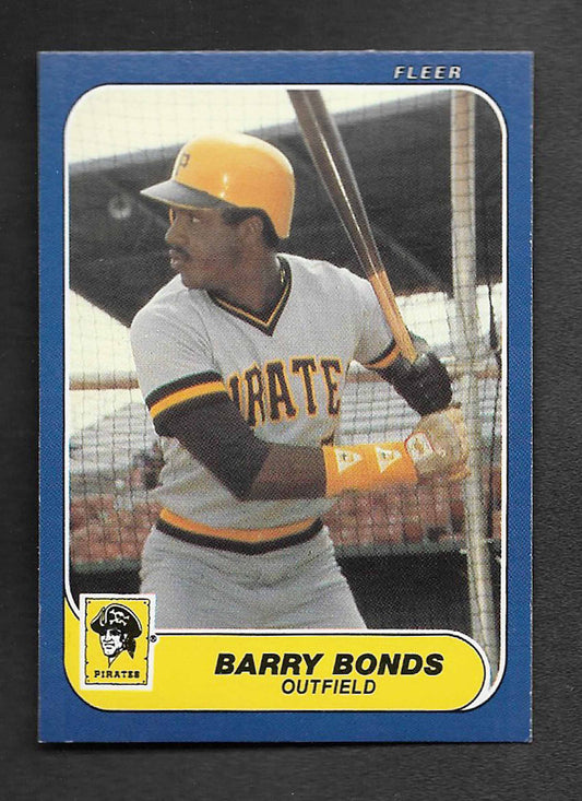 Bonds, Barry 1986 Fleer Update #u14