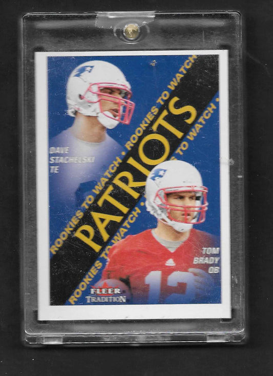 Brady, Tom 2001 Fleer HOF Tradition #352