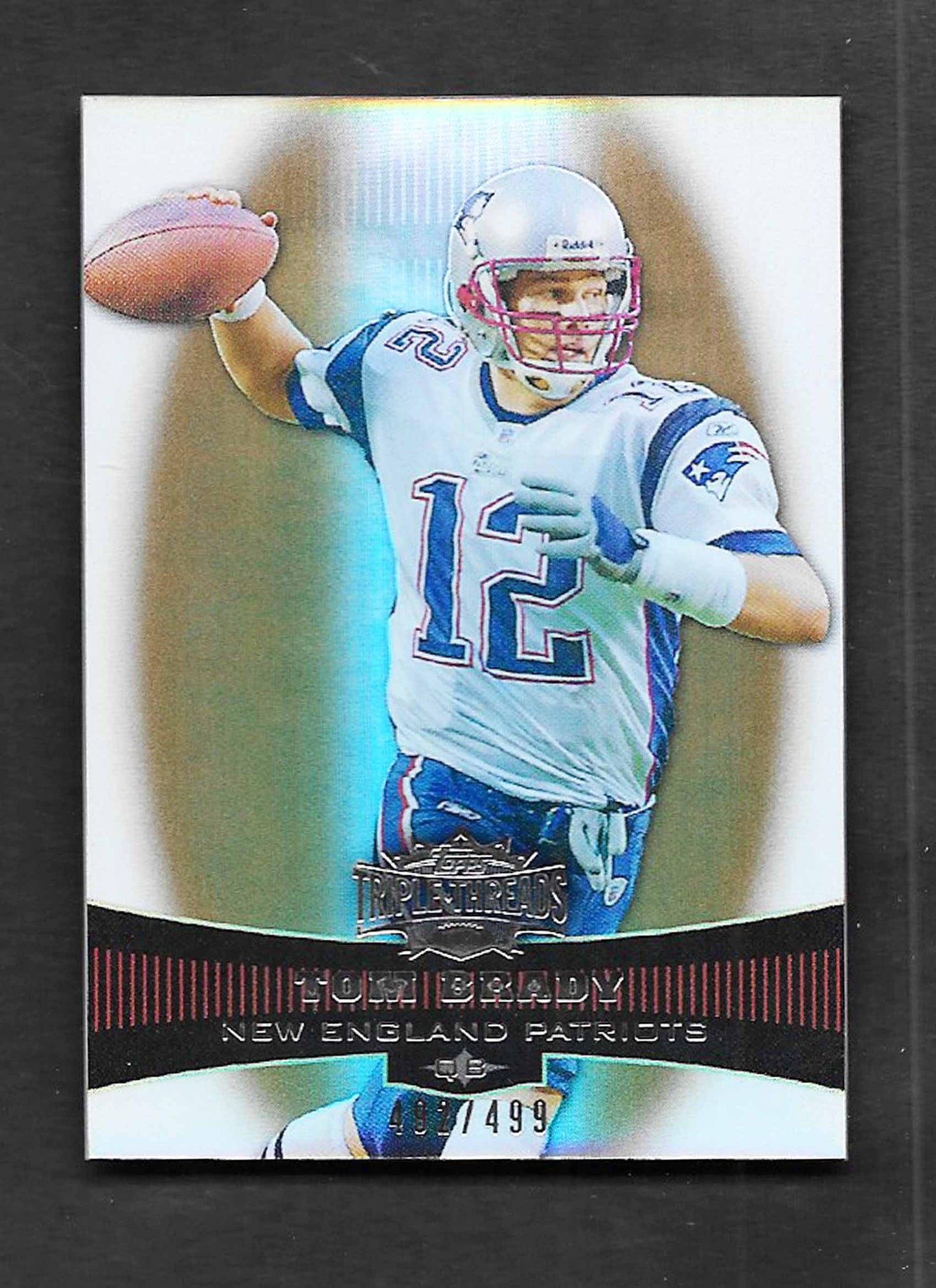 Brady, Tom 2006 Topps HOF triple threads sepia 492/499 #85