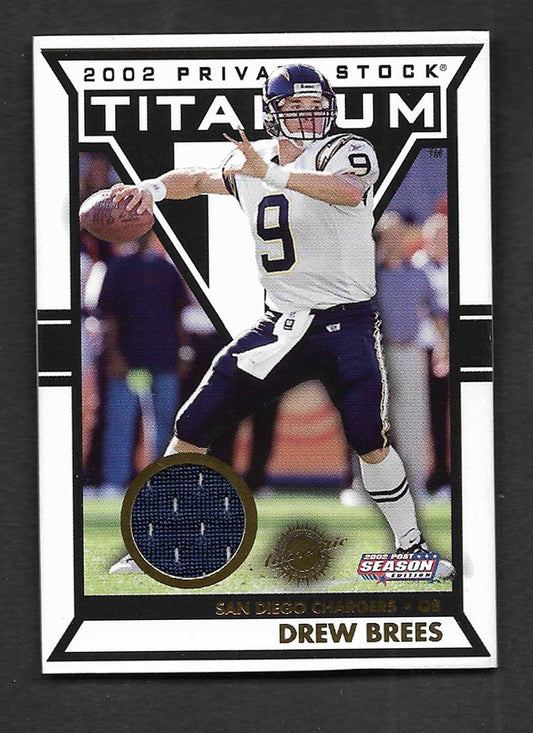 Brees, Drew 2002 Private stock titanium jersey 270/435 #119