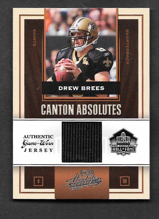 Brees, Drew 2007 Absolute canton absolutes jersey 188/200 #ca11