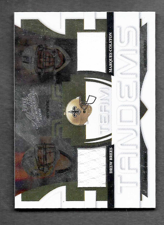Brees, Drew 2008 Absolute tandems jersey colston 70/100 #tta5