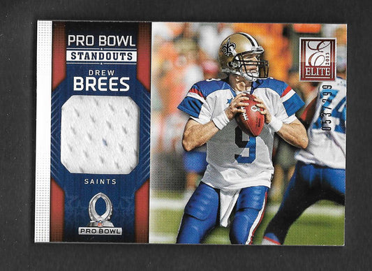 Brees, Drew 2013 Donruss pro bowl standouts jersey 53/299 #4