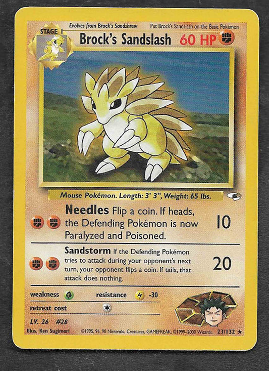 Brock's Sandslash 2000 gym heroes rare #23