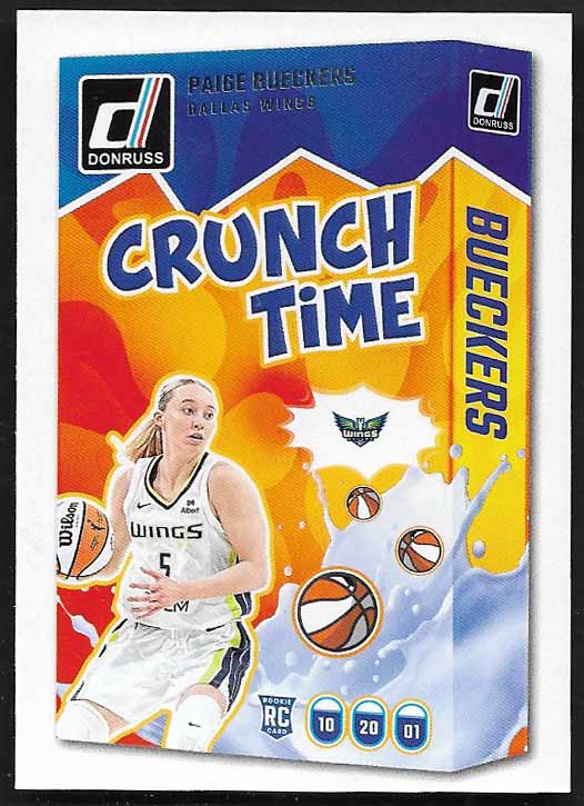 Bueckers, Paige 2025 Donruss WNBA crunch time #19  ROOKIE WINGS