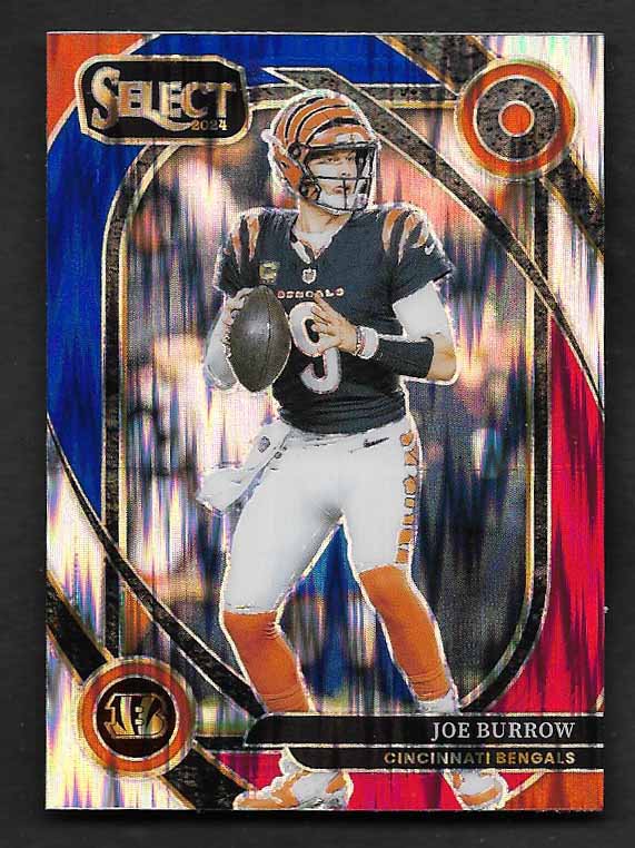 Burrow, Joe 2024 Select club level red blue #230  BENGALS