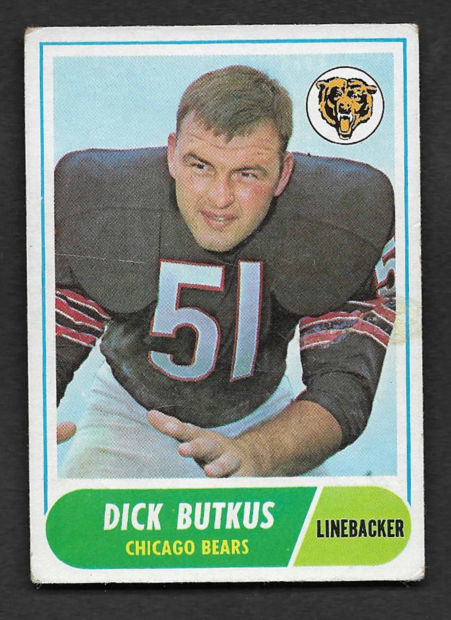Butkus, Dick 1968 Topps HOF #127