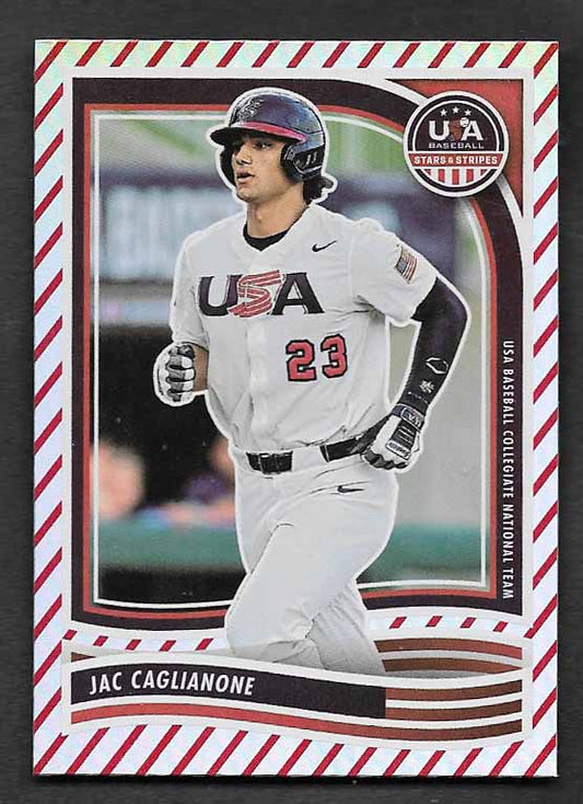 Caglianone, Jac 2024 Stars and Stripes STRIPES # 100  ROOKIE ROYALS