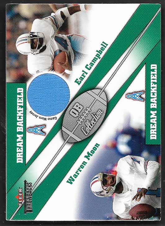 Campbell, Earl 2002 Fleer dream backfield jersey  OILERS