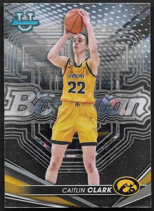 Clark, Caitlin 2023 Bowman best university #50  ROOKIE FEVER