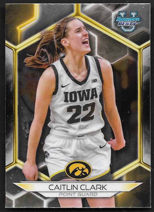 Clark, Caitlin 2024 Bowman Best university #30  ROOKIE FEVER
