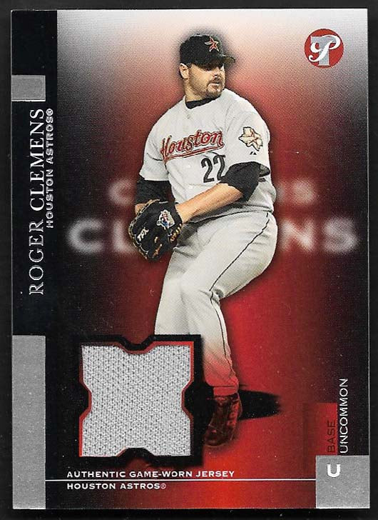 Clemens, Roger 2005 Topps Pristine game jersey 361/500 #160  RED SOX YANKEES BLUE JAYS ASTROS