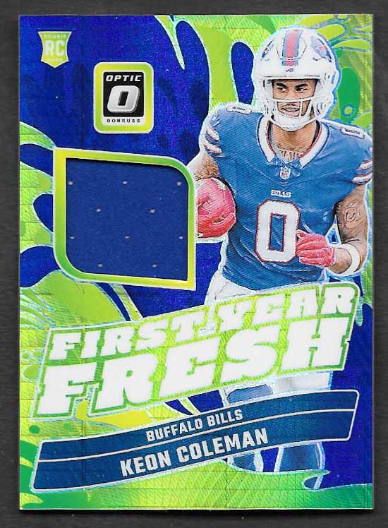 Coleman, Keon 2024 Donruss Optic first year fresh patch #fyf-kcn  ROOKIE BILLS