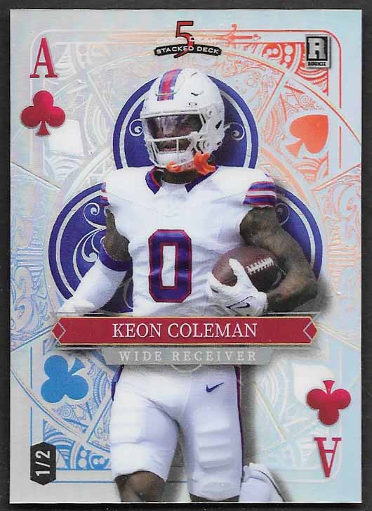 Coleman, Keon 2024 Wild Card 5 Card Draw 1/2 #sdjckcn  ROOKIE BILLS