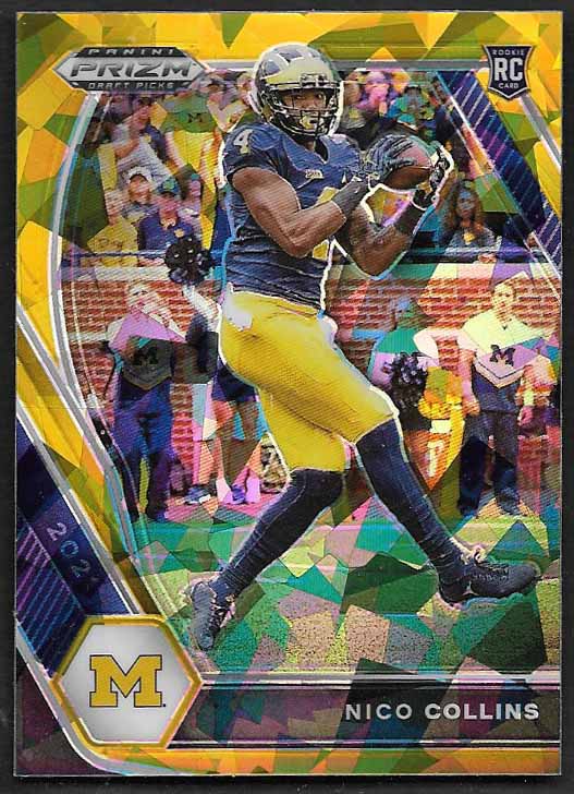 Collins, Nico 2021 Prizm Draft gold ice #114  ROOKIE TEXANS