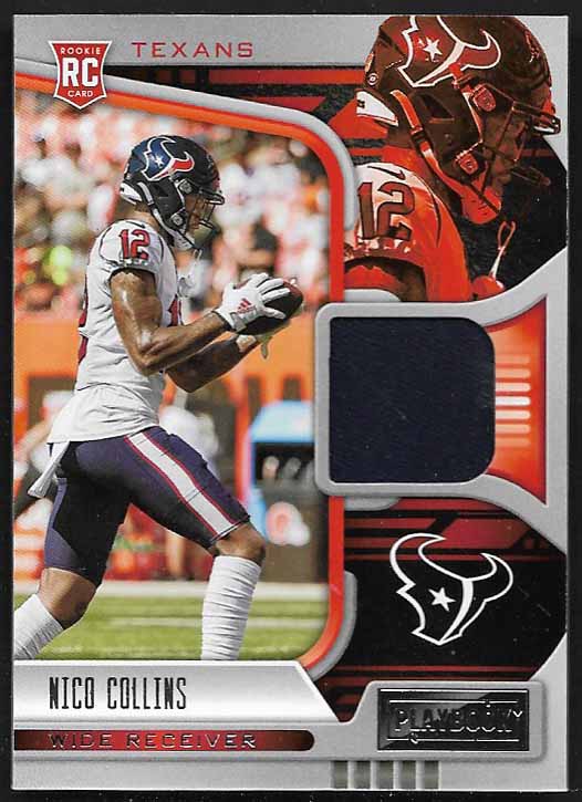 Collins, Nico 2021 Panini Playbook jersey #rma-nco  ROOKIE TEXANS