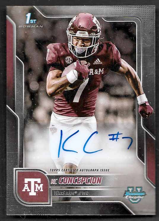Concepcion, KC  2025 Bowman chrome autograph #bcakco  ROOKIE