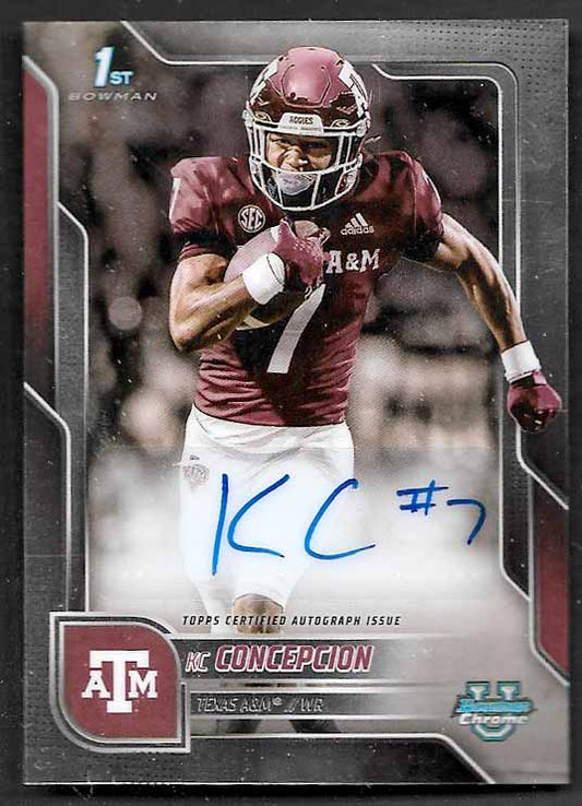 Concepcion, KC  2025 Bowman chrome autograph #bcakco  ROOKIE