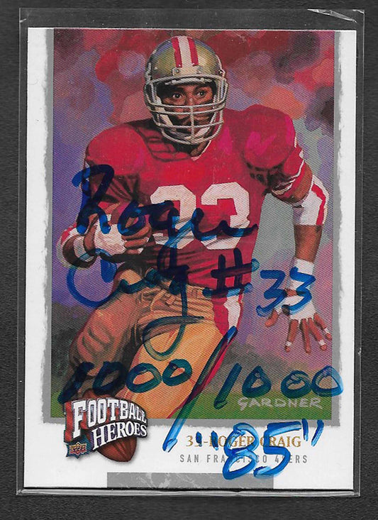 Craig, Roger 2008 UD autograph TTM #240