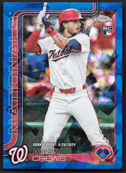 Crews, Dylan 2025 Topps Chrome sapphire #usc190  ROOKIE NATIONALS