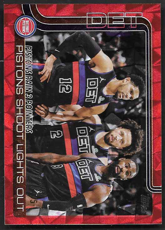 Cunningham, Cade 2025 Topps red ice 2/5  #279  PISTONS COWBOYS
